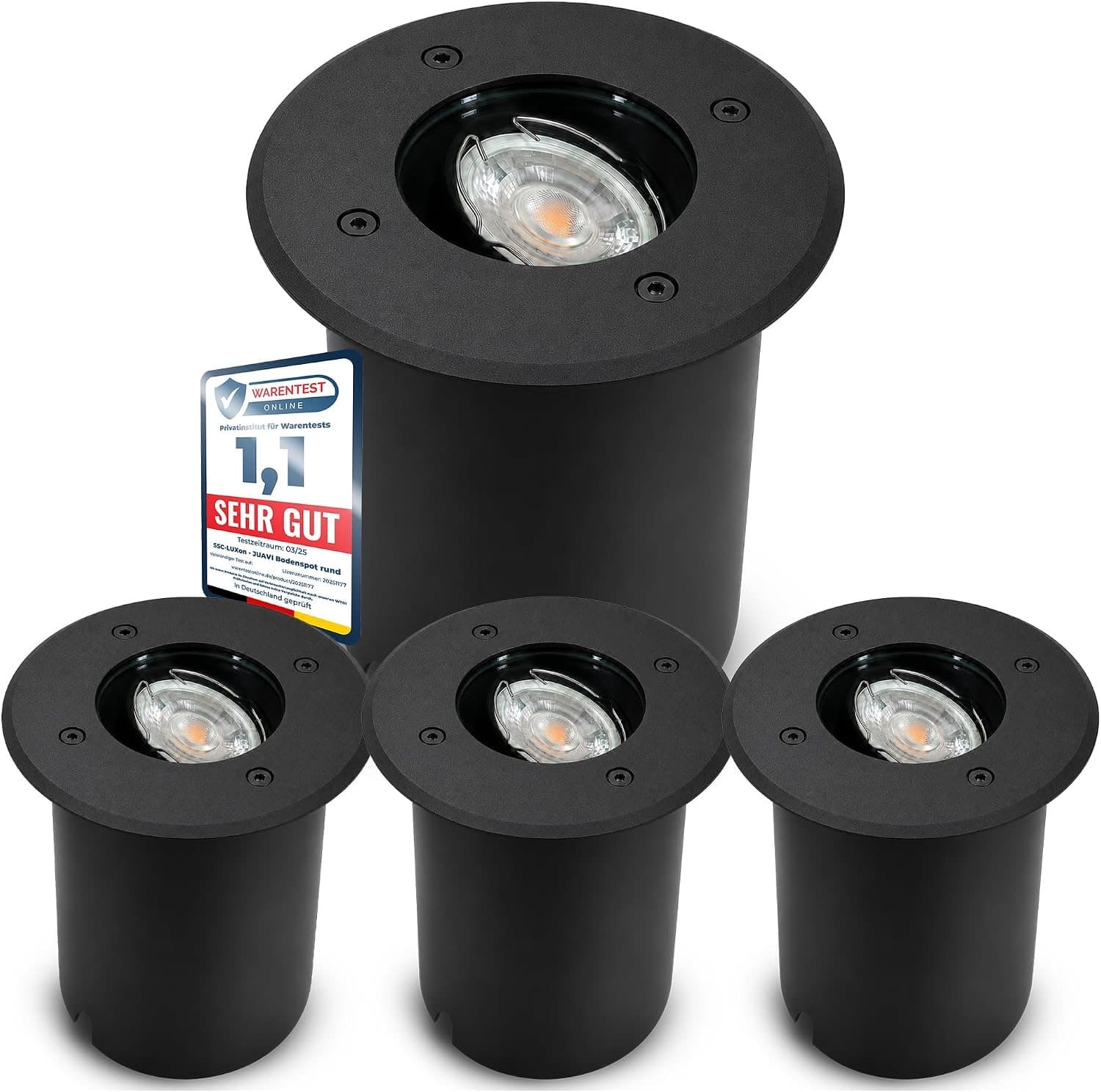 SSC-LUXon JUAVI schwenkbar schwarz 4er
