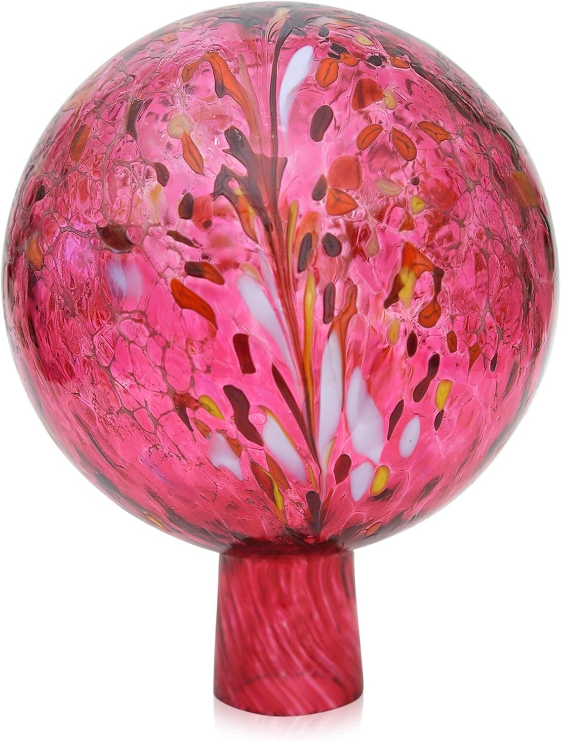 Lauschaer Glas Rosenkugel Granulat rubinrot 15 cm