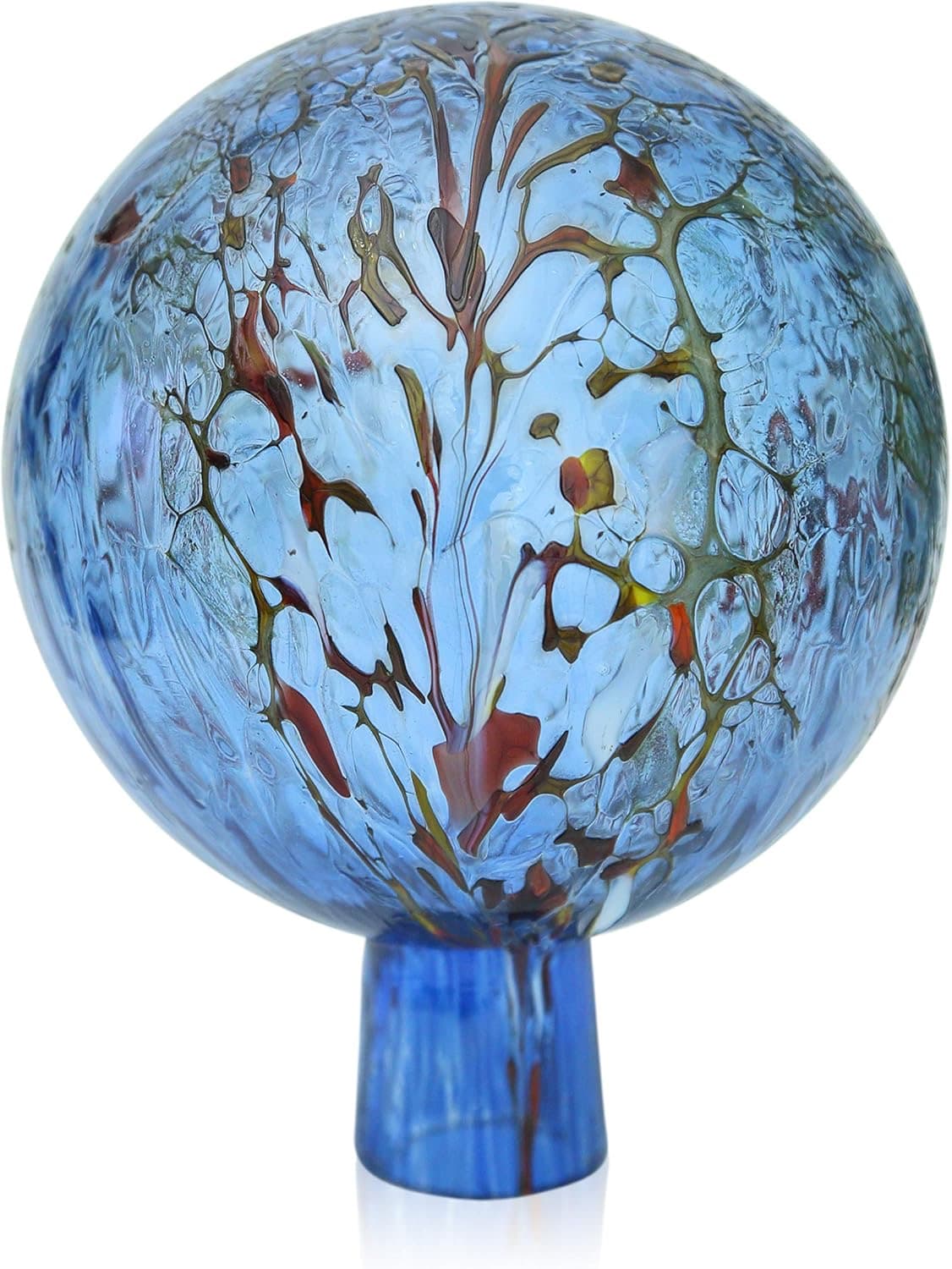 Lauschaer Glas Rosenkugel aquablau 15 cm