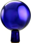 Glas-Bartholmes Rosenkugel blau 15 cm verspiegelt