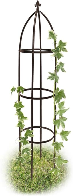 Relaxdays Relaxdays Rankhilfe Obelisk 190 cm braun