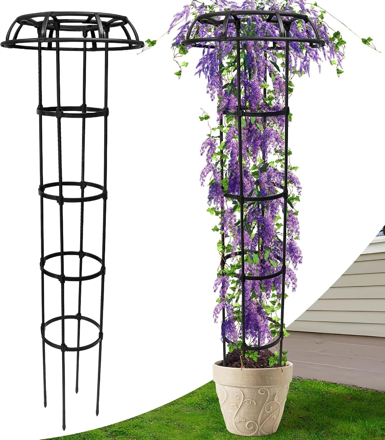 CHEOAR Obelisk Spalier 165 cm steckbar