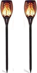 GEYUEYA Home 96-LED Solar-Fackeln 80 cm 2er