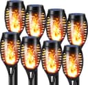NEXVIN 8 Stück Solar-Fackeln Flammeneffekt IP65