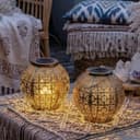 Northpoint Marrakesh Solar-Laterne 2er-Set