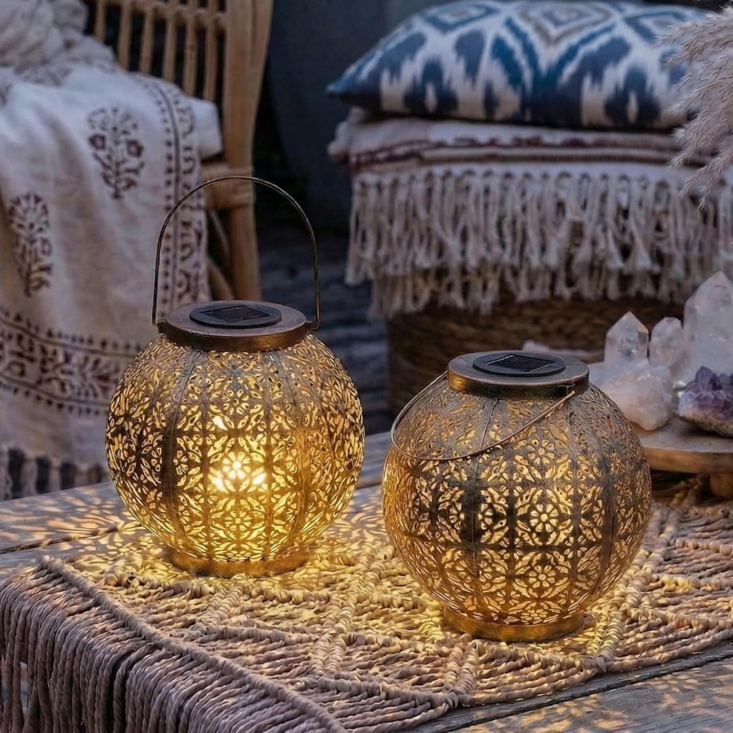 Northpoint Marrakesh Solar-Laterne 2er-Set