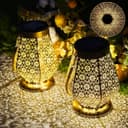 OUILA Solarlaterne Gold 2er-Set