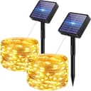 bitjam 2× Solar Lichterkette 5+2 m IP65