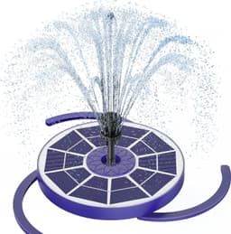 AISITIN AISITIN 3,5W Solar Springbrunnen für Außen, Verbessert Dunkelblau mit Akku