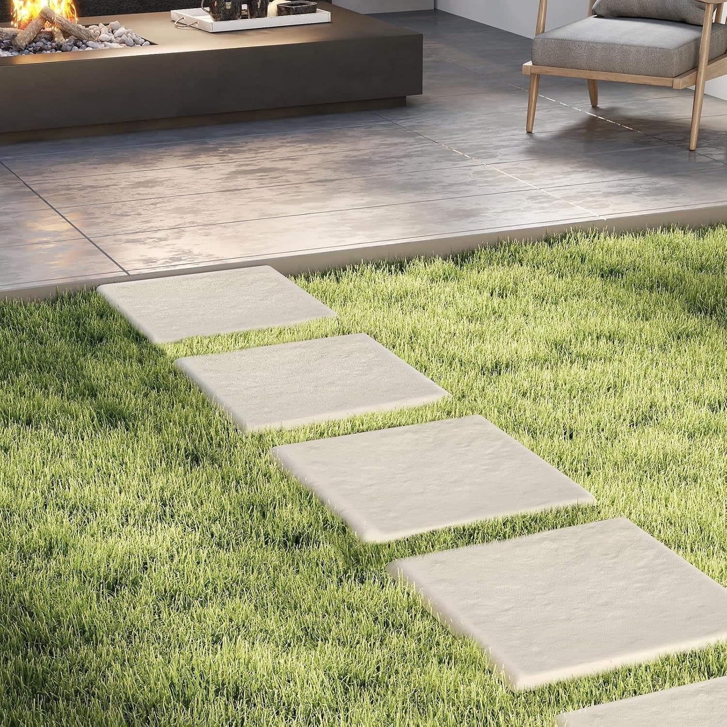 FANTASK Trittsteine PP 8er beige