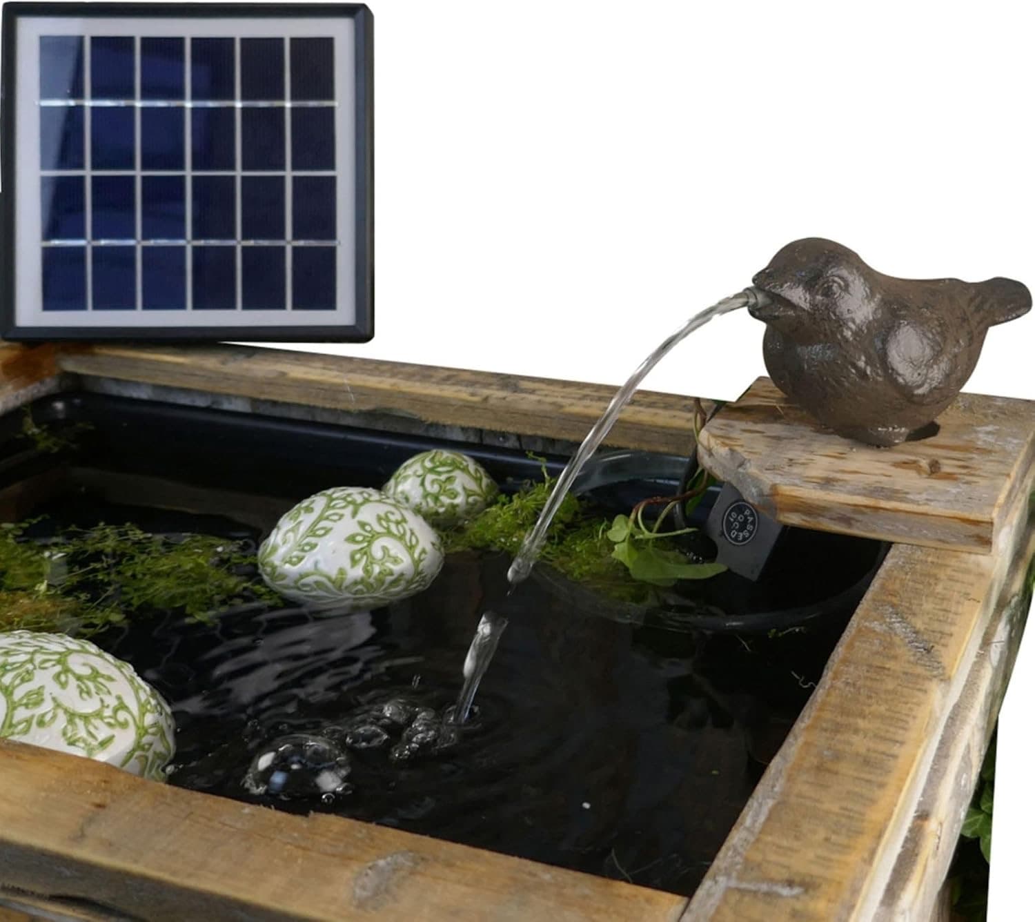 Wasserspeier Spatz Gusseisen Solar