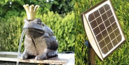 Gußeisen-Solar Wasserspeier Froschkönig Guß Solar 170 l/h