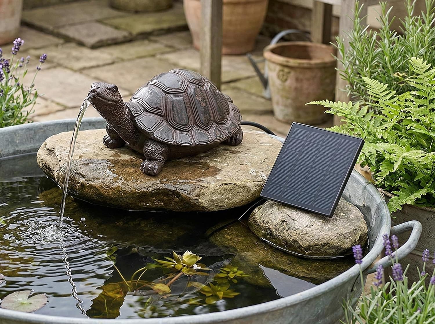 Arnusa Solar Wasserspeier Schildkröte
