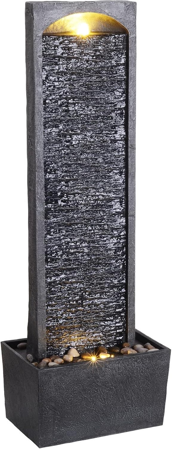Peaktop Wasserfall-Brunnen 98 cm LED