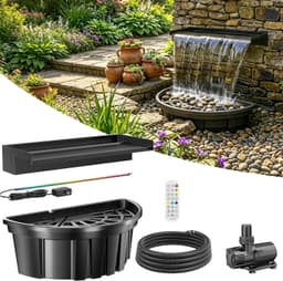 POPOSOAP POPOSOAP Teich-Wasserfall-Set 6000 l/h
