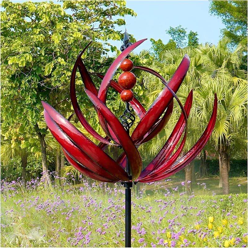 yeeplo Lotus-Windrad 90 cm rot