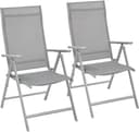 SONGMICS Klappstuhl 2er Grau