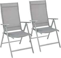 SONGMICS SONGMICS Klappstuhl 2er Grau