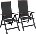 Grand patio Klappstuhl 2er Schwarz