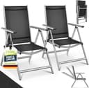 tillvex Gartenstuhl 2er Set Silber