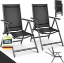 tillvex Gartenstuhl 2er Set Anthrazit
