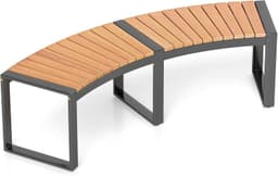 COSTWAY COSTWAY Baumbank halbrund Akazie