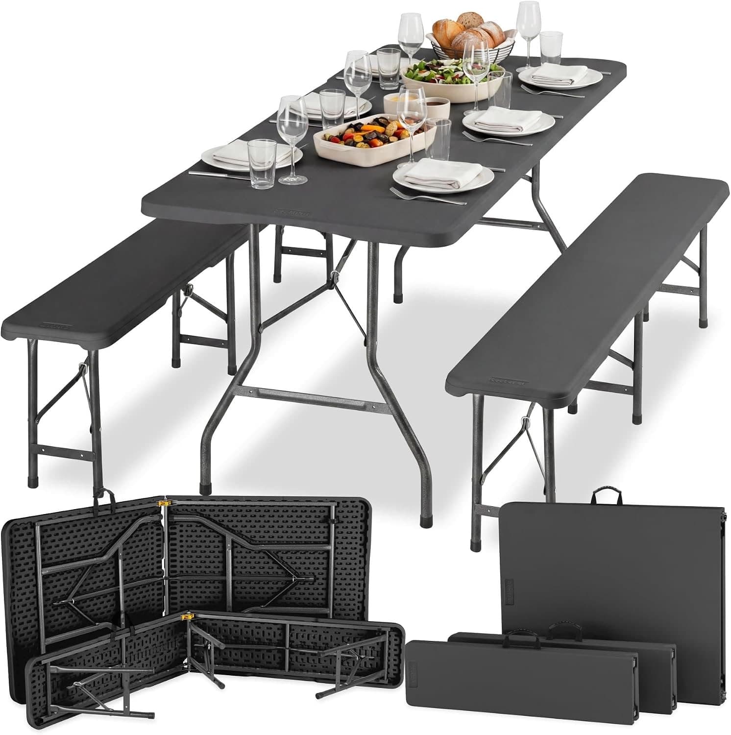 tectake Campingtischgarnitur Panja