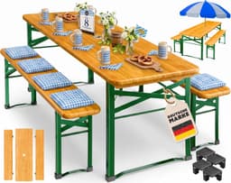 KESSER KESSER Bierzeltgarnitur Holz 170 cm