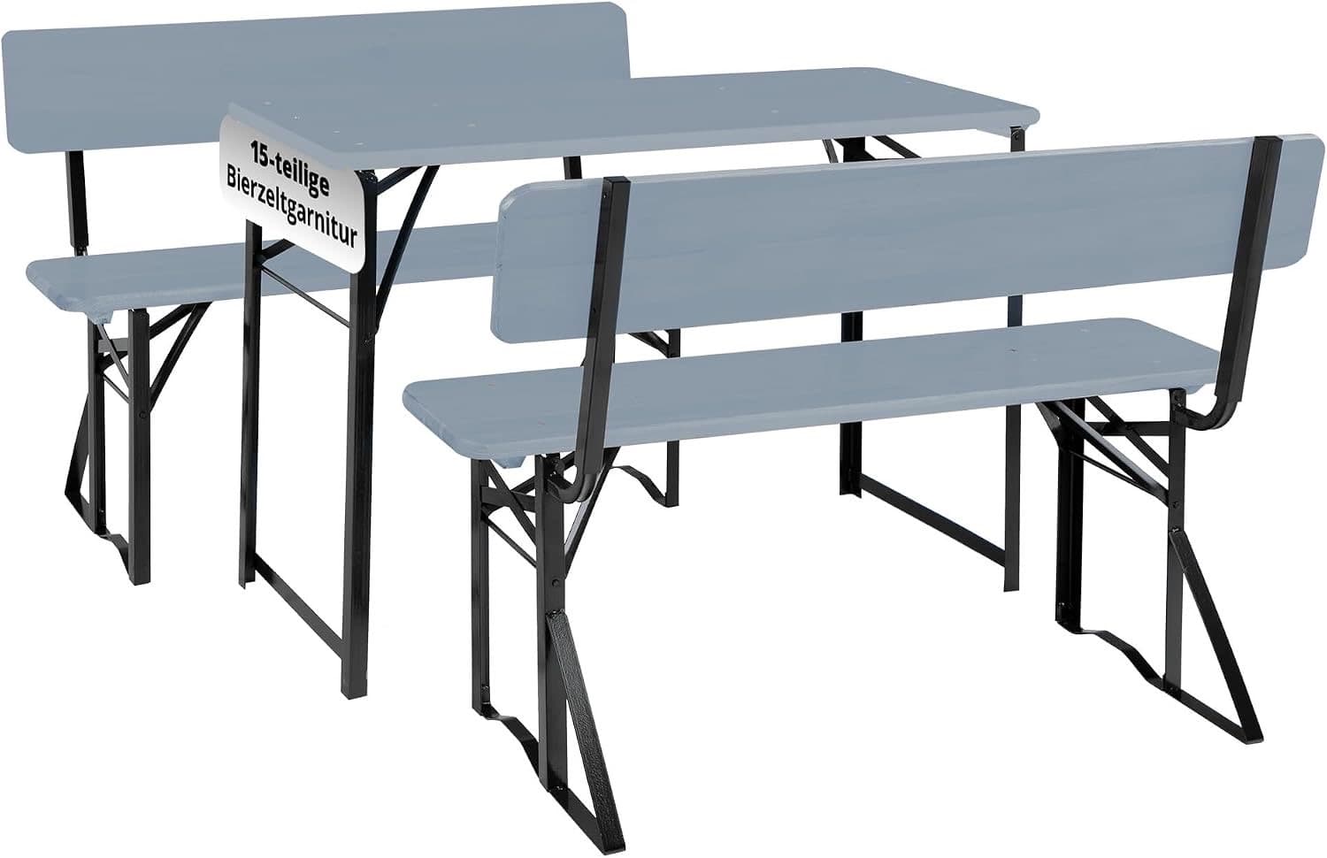 Stagecaptain Hirschgarten 5× Set mit Lehne 119 cm