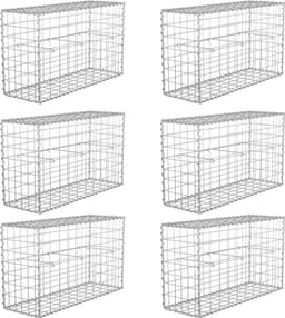 Nordswal Nordswal 6er Set Gabionenkörbe 100×50×30