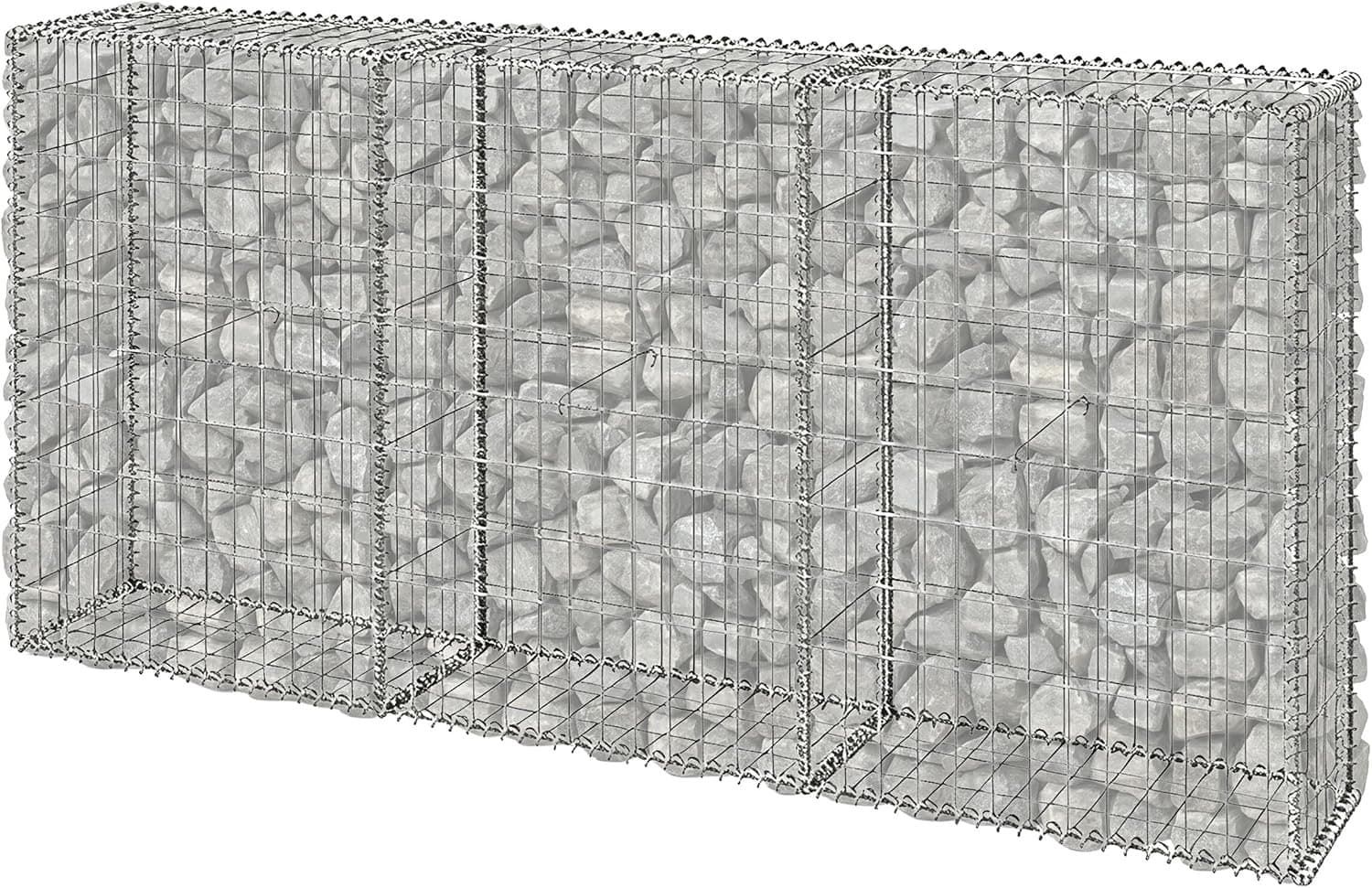 Relaxdays Gabione XXL 100×200×30 cm