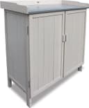 HABAU Gartenschrank Lino mit Arbeitsplatte Metall