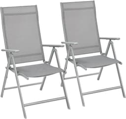 SONGMICS SONGMICS Klappstuhl 2er Grau