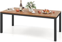 GOPLUS GOPLUS Gartentisch Akazienholz 200×90 cm