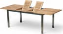 ALEOS Kuba Teak Edelstahl 160-220 cm