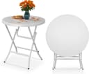 YITAHOME Gartentisch 80 cm rund klappbar