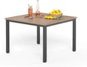 PHI VILLA Gartentisch 107 cm Holzoptik Braun