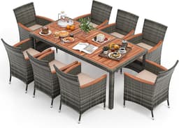 COSTWAY COSTWAY 9-teilig Rattan Set