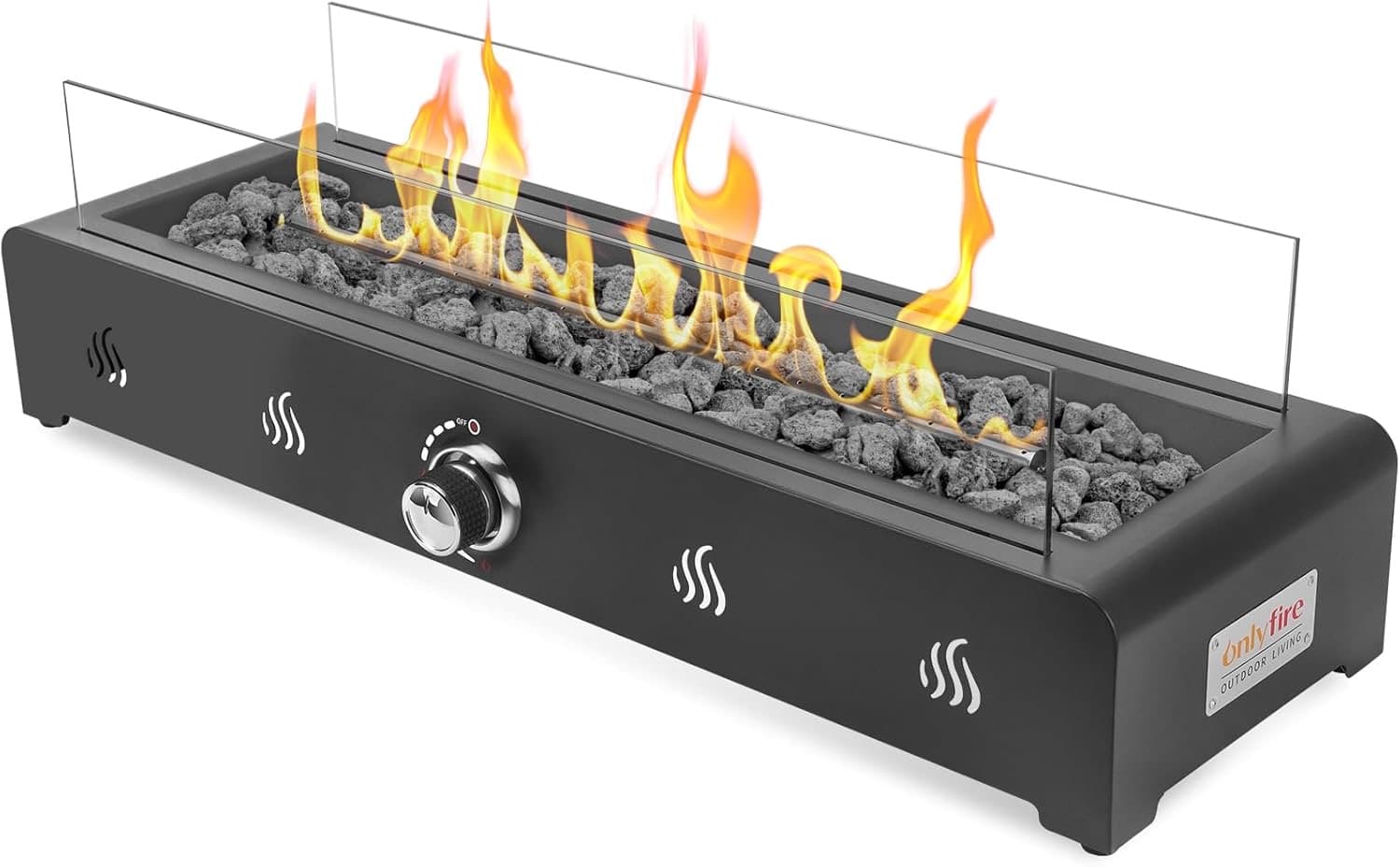 Onlyfire Tisch-Gas-Feuerstelle 72 cm (hinterer Lufteinlass)