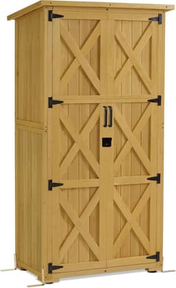 M MCombo M MCombo Gartenschrank Holz 0878-F 55×90×169 cm