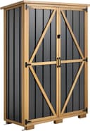 VEVOR Gartenschrank Holz 112×46×160 cm