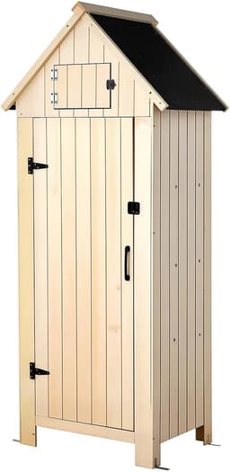 VEVOR VEVOR Gartenschrank Holz 63×46×173 cm