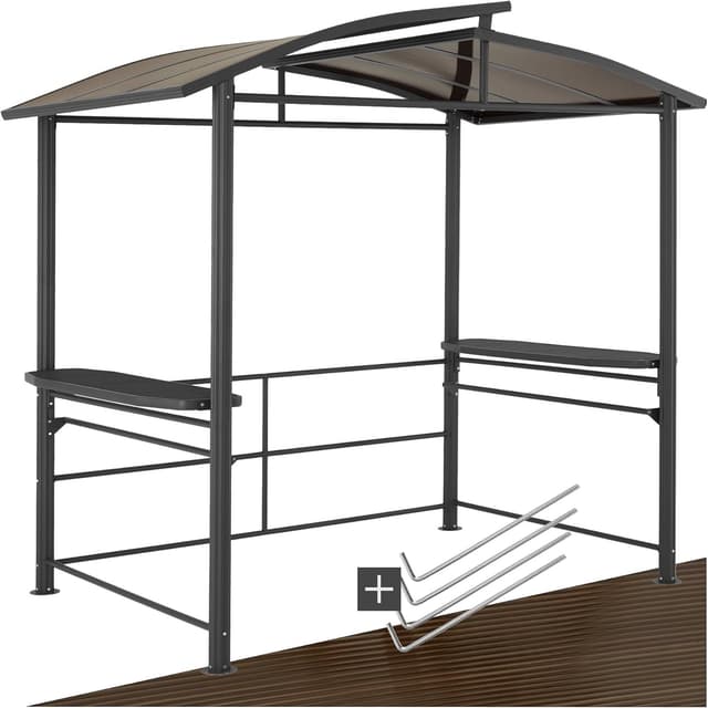tectake Grillpavillon 240 × 150 cm Hardtop