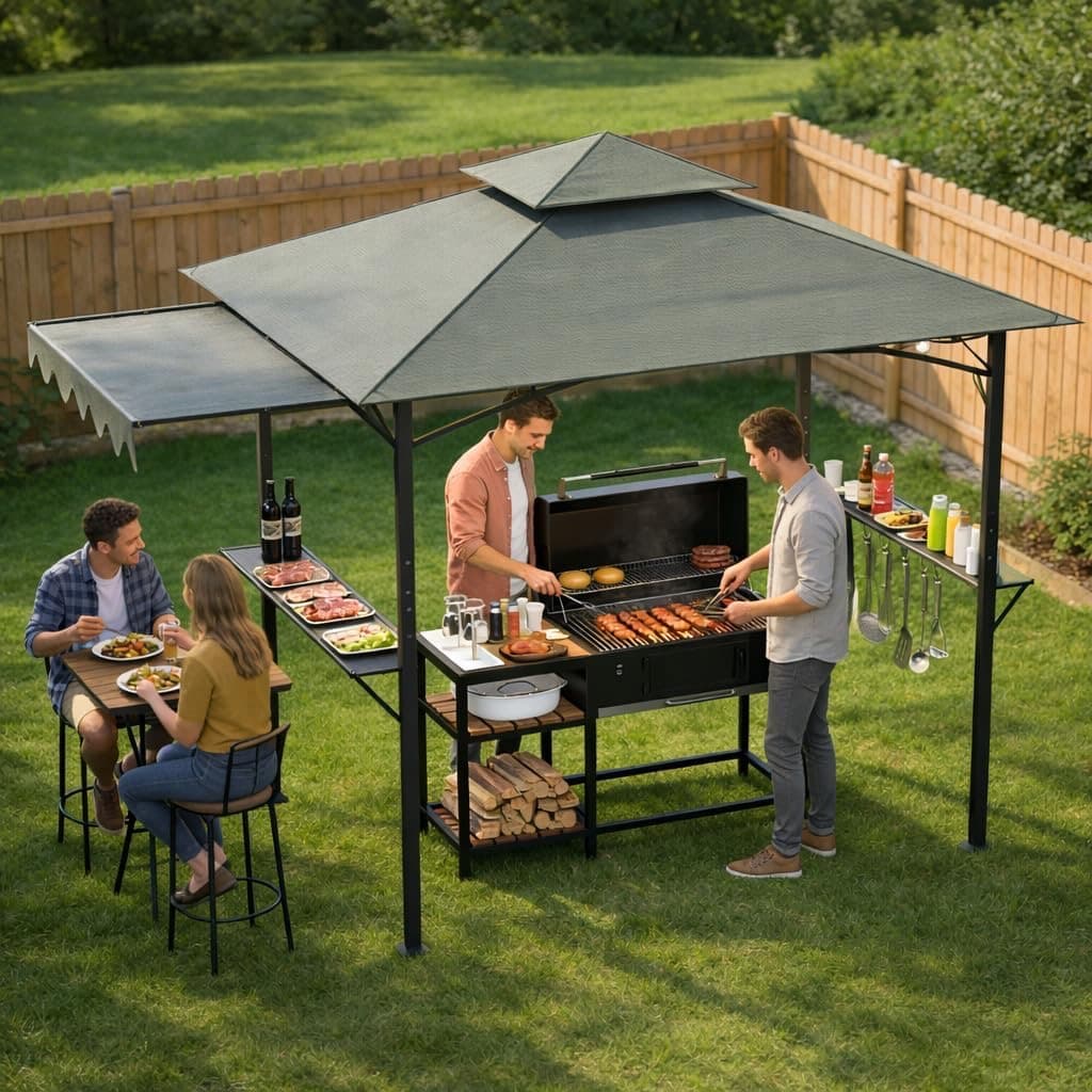 Soontrans Grillpavillon mit Seitendach
