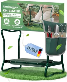 GardenAura GardenAura Kniebank 2-in-1 mit Tasche