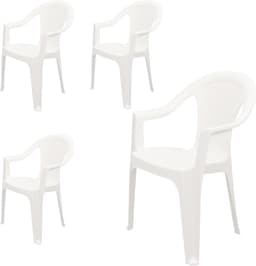 Spetebo Spetebo Monoblock 4er Set Weiß