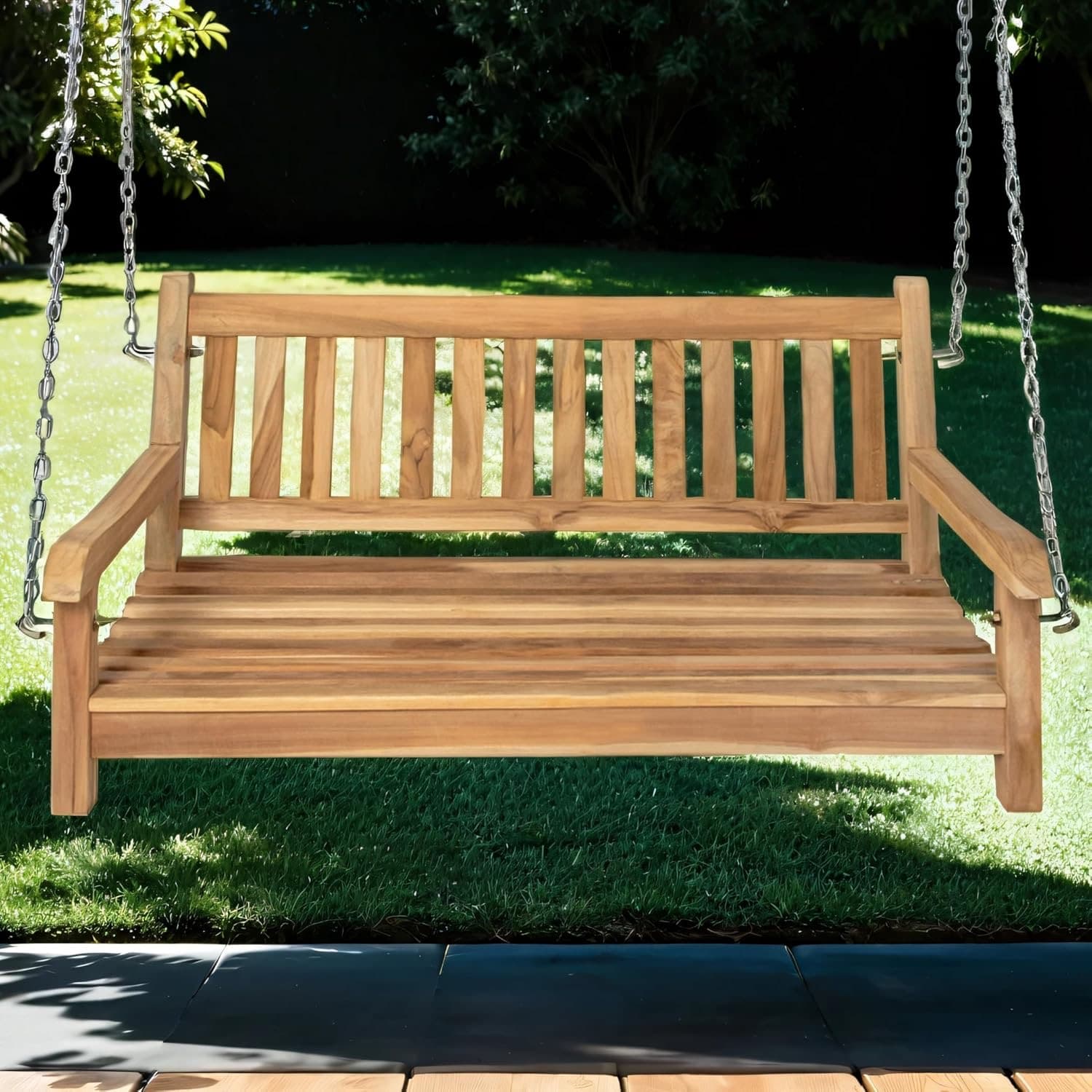 SAM Gartenschaukel 2-Sitzer Teak 120 cm