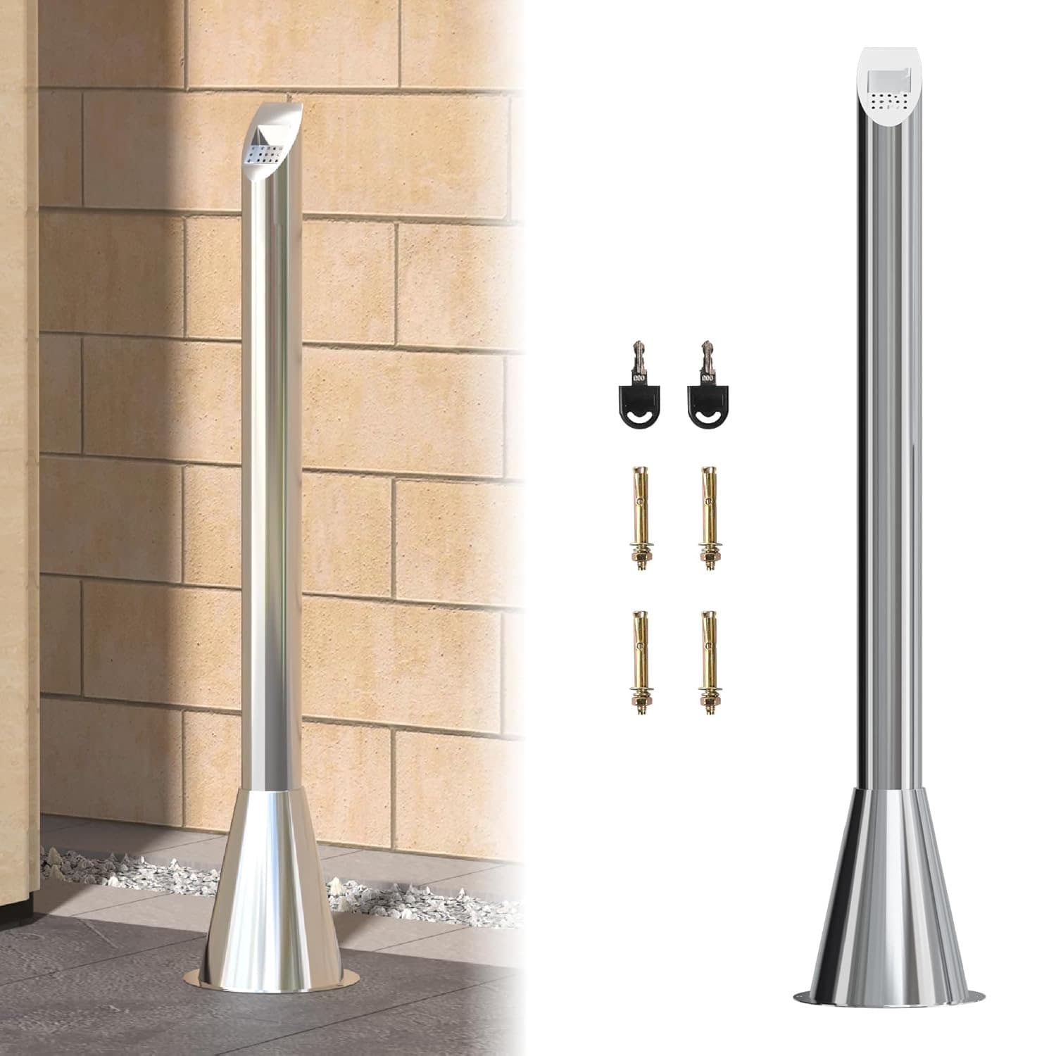 petour Edelstahl Stoßbehälter 118 cm
