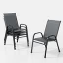 XIELOUS Mesh Hochlehner 4er Grau