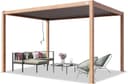 PRIMEYARD Pergola 3×4 m Holzoptik Lamellendach